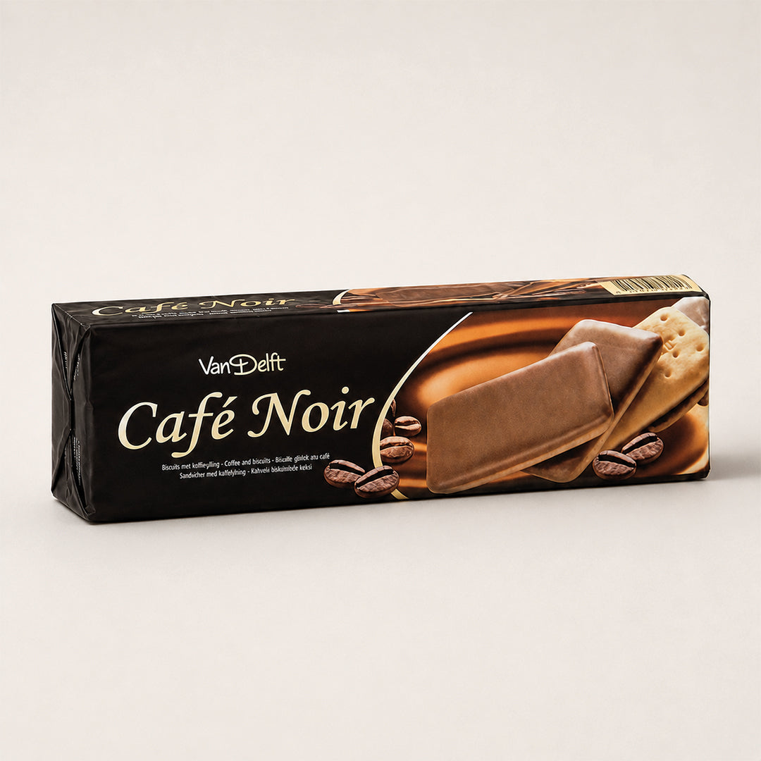 Van Delft - Caf鑼�Noir Biscuits 200g - (Pack of 6)