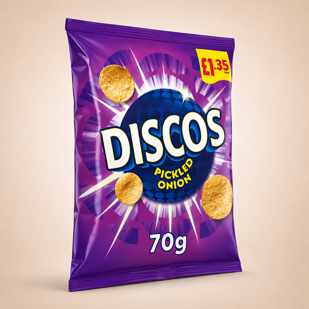 Discos Pickled Onion Crisps 16 x 70g