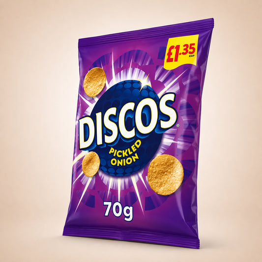 Discos Pickled Onion Crisps 16 x 70g