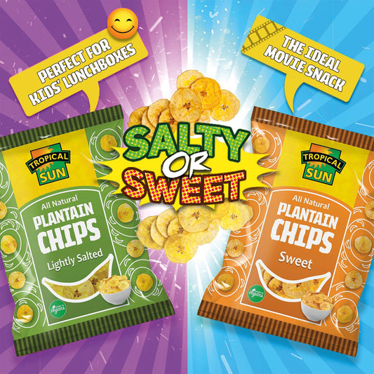 Tropical Sun Salted Plantain Chips, 450g (Pack of 1)