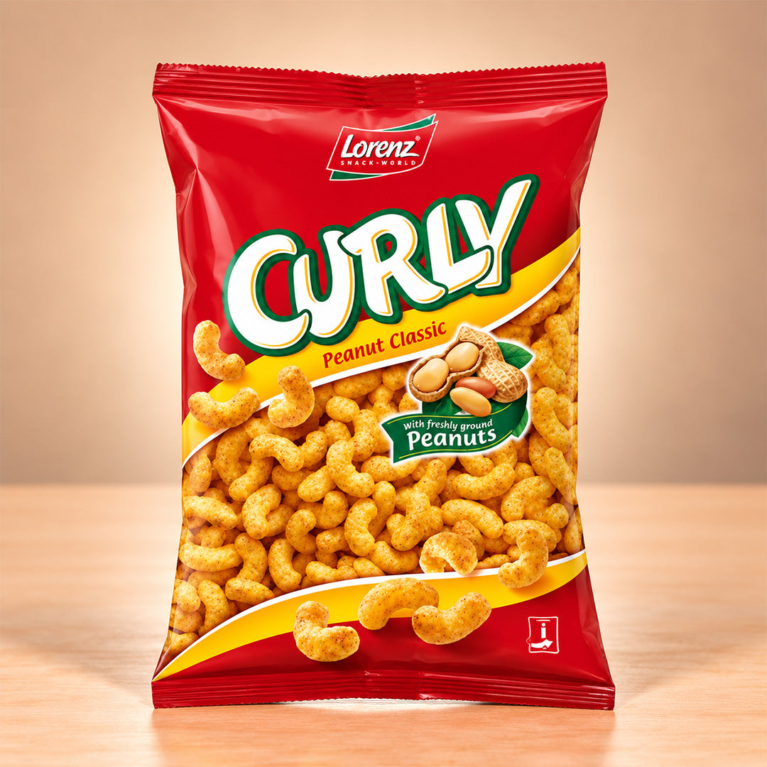 Lorenz Curly Peanut Classic Crisp 120g