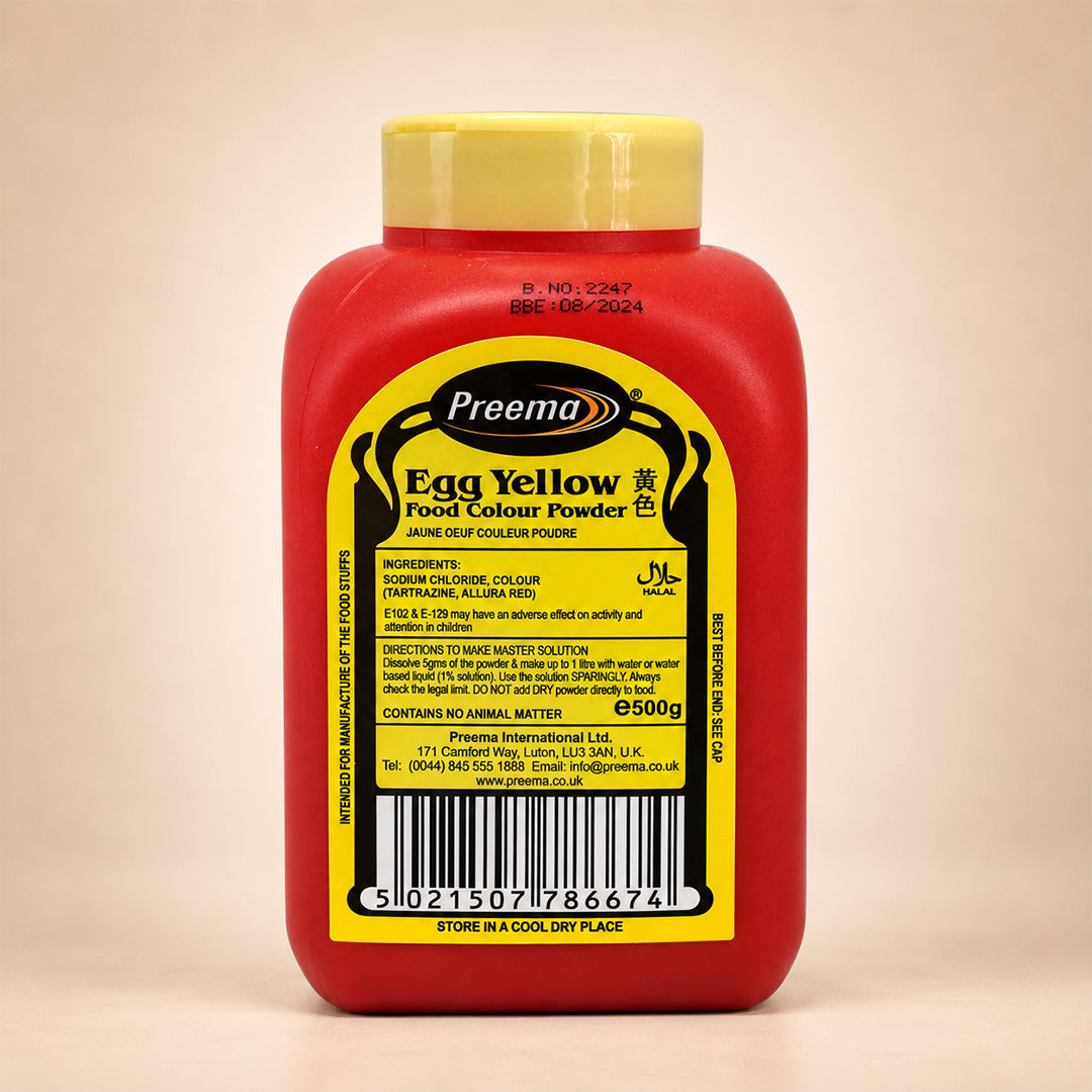 Preema Egg Yellow Food Colour Powder 500g