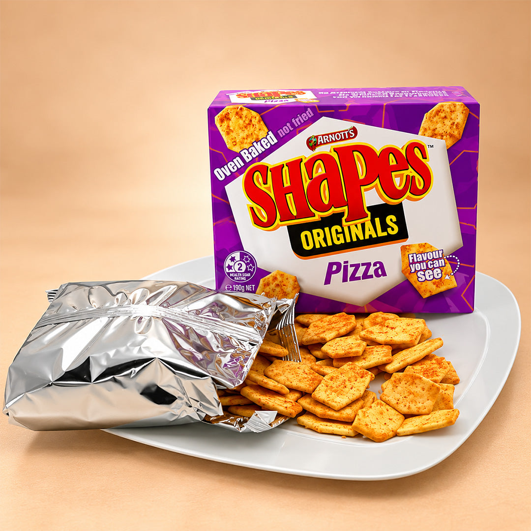Arnott's Shapes Baked Pizza Flavoured Biscuits, 190 g