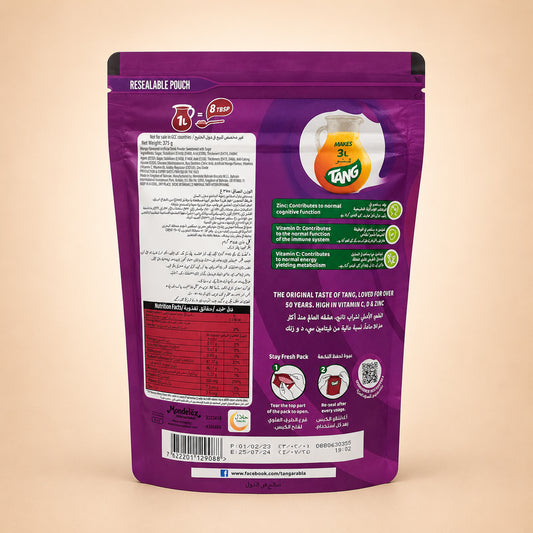 Tang Instant Powder Drink Mango 375g, 375.00 g (Pack of 1)
