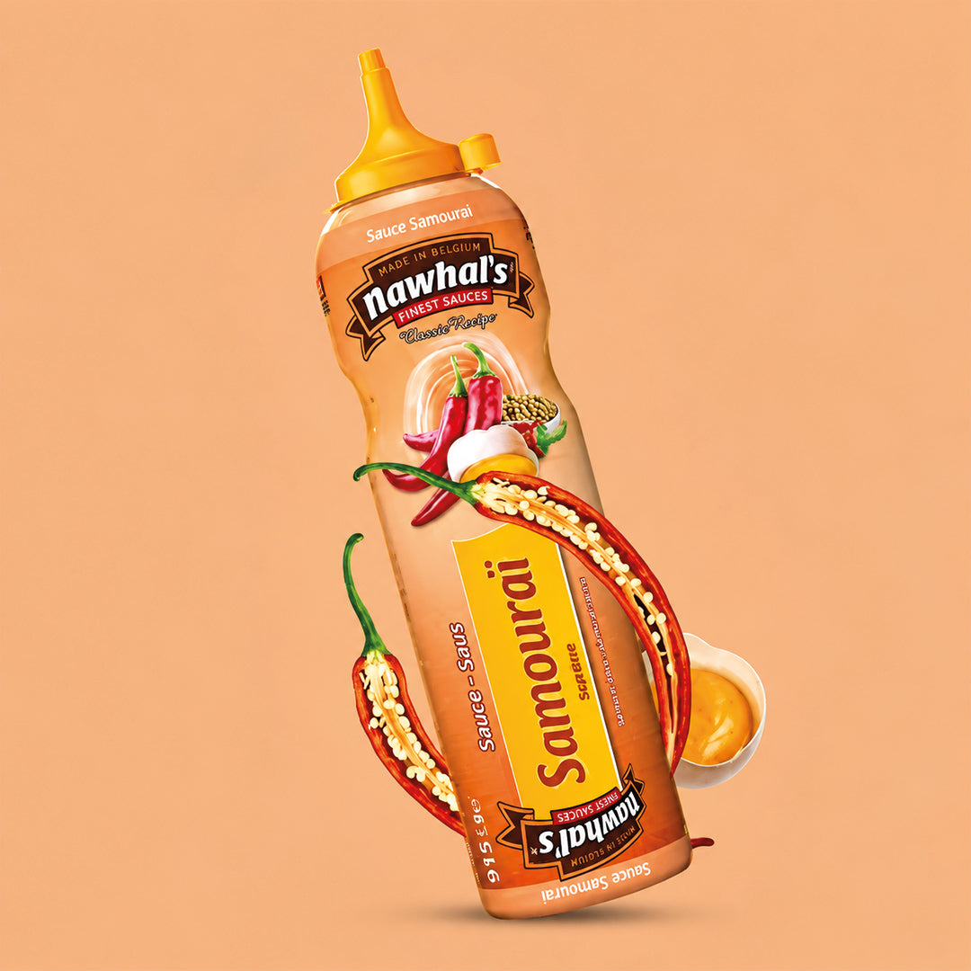 Nawhals Samourai Hot Sauce, Original Brand Nawhal's/Belgian Sauce 915g