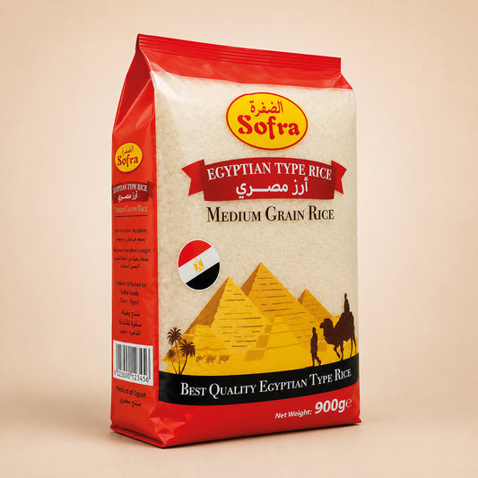 Egyptian Rice Medium Grain Rice Sofra 900g