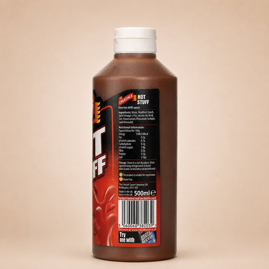 Crucials Hot Stuff Sauce 500ml (3 Pack)