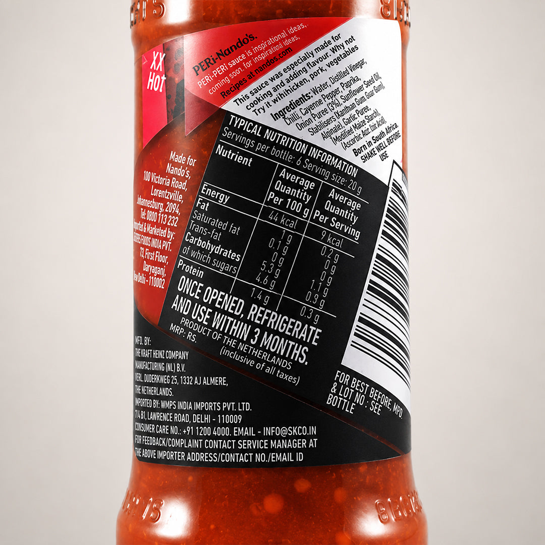 Nando's Peri-Peri Sauce XX Hot 125g Pack of 2