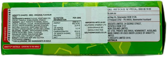 Arnott's Shapes Barbeque Flavoured Biscuits, 175 g