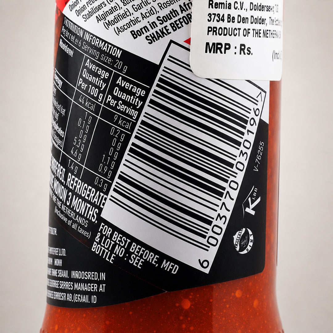 Nando's Peri-Peri Sauce XX Hot 125g (Pack of 6)