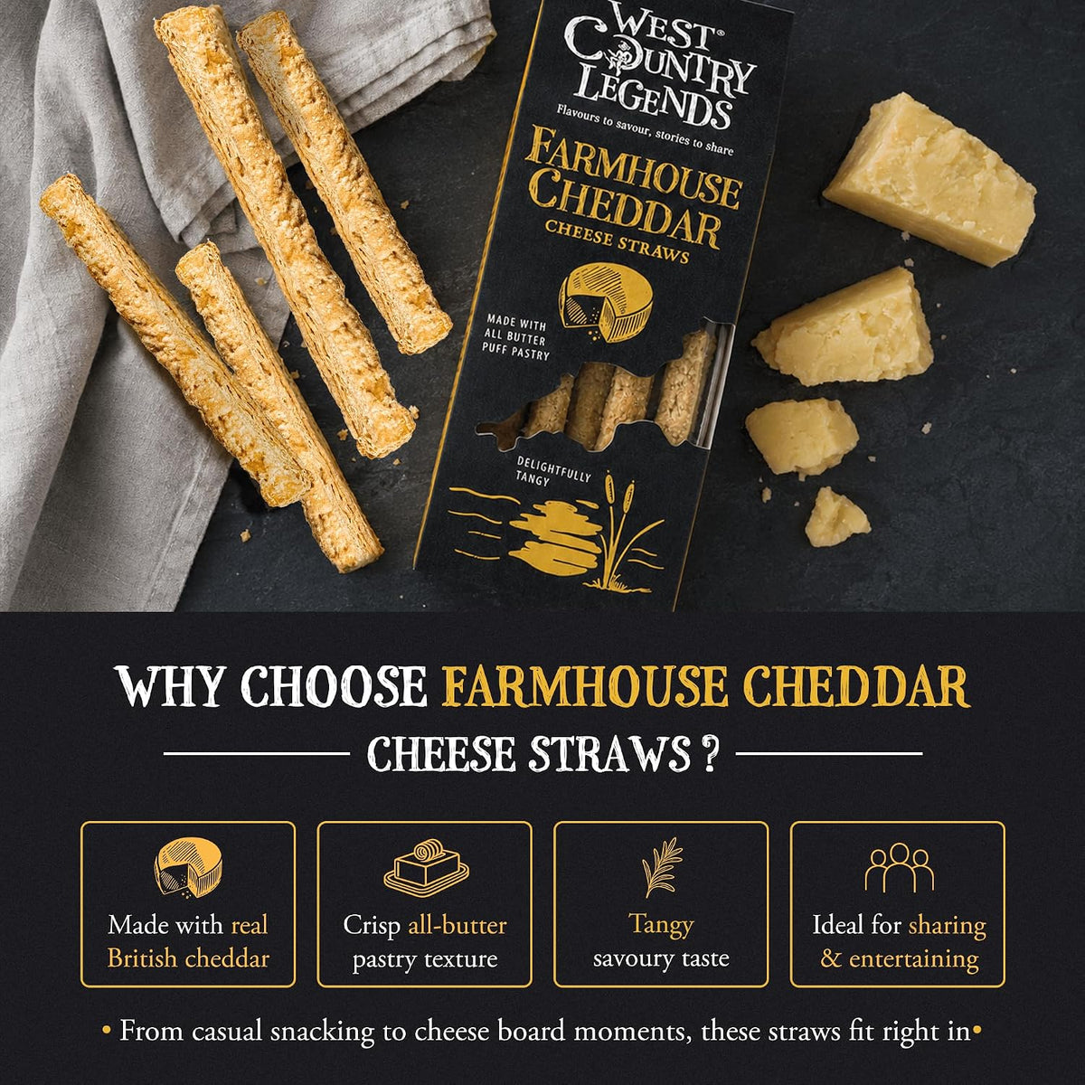 West Country Legends Cheese Straws 100g