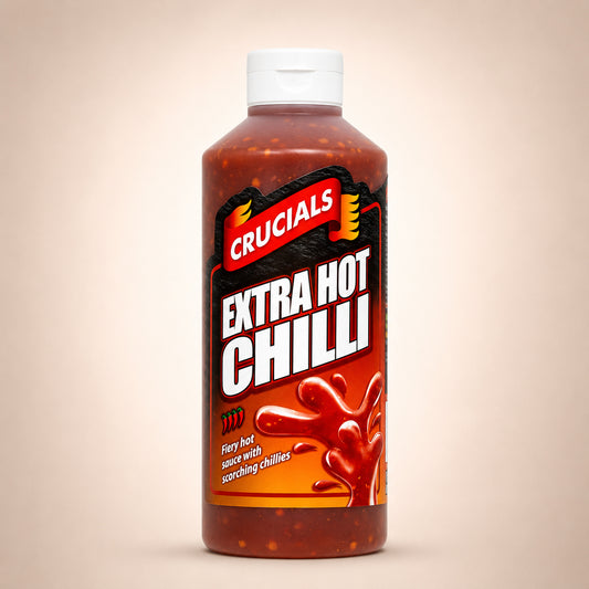 Crucials Extra Hot Chilli Squeezy Sauce 500ml (Pack of 3)