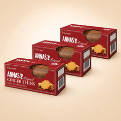 Annas Traditional Swedish Thins (Ginger Thins 3 x 150g)