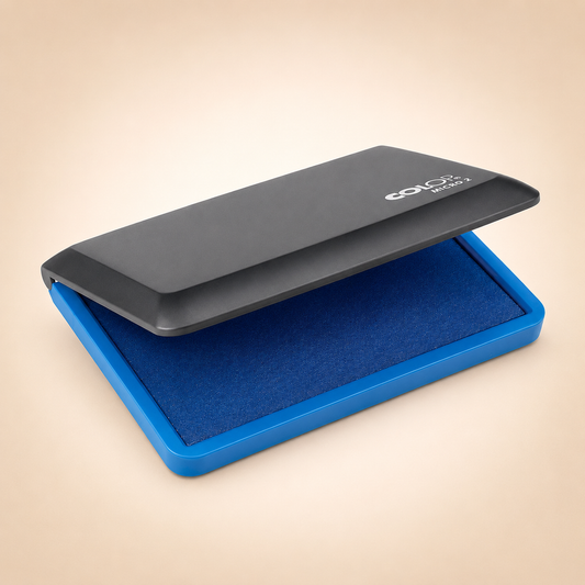 COLOP Micro 2 Blue Rubber Stamp Ink Pad. Measures 110x70mm. Best Ink Pad for ...