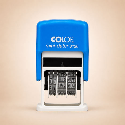 Colop EM37284 S120 Mini Dater Stamp, Black