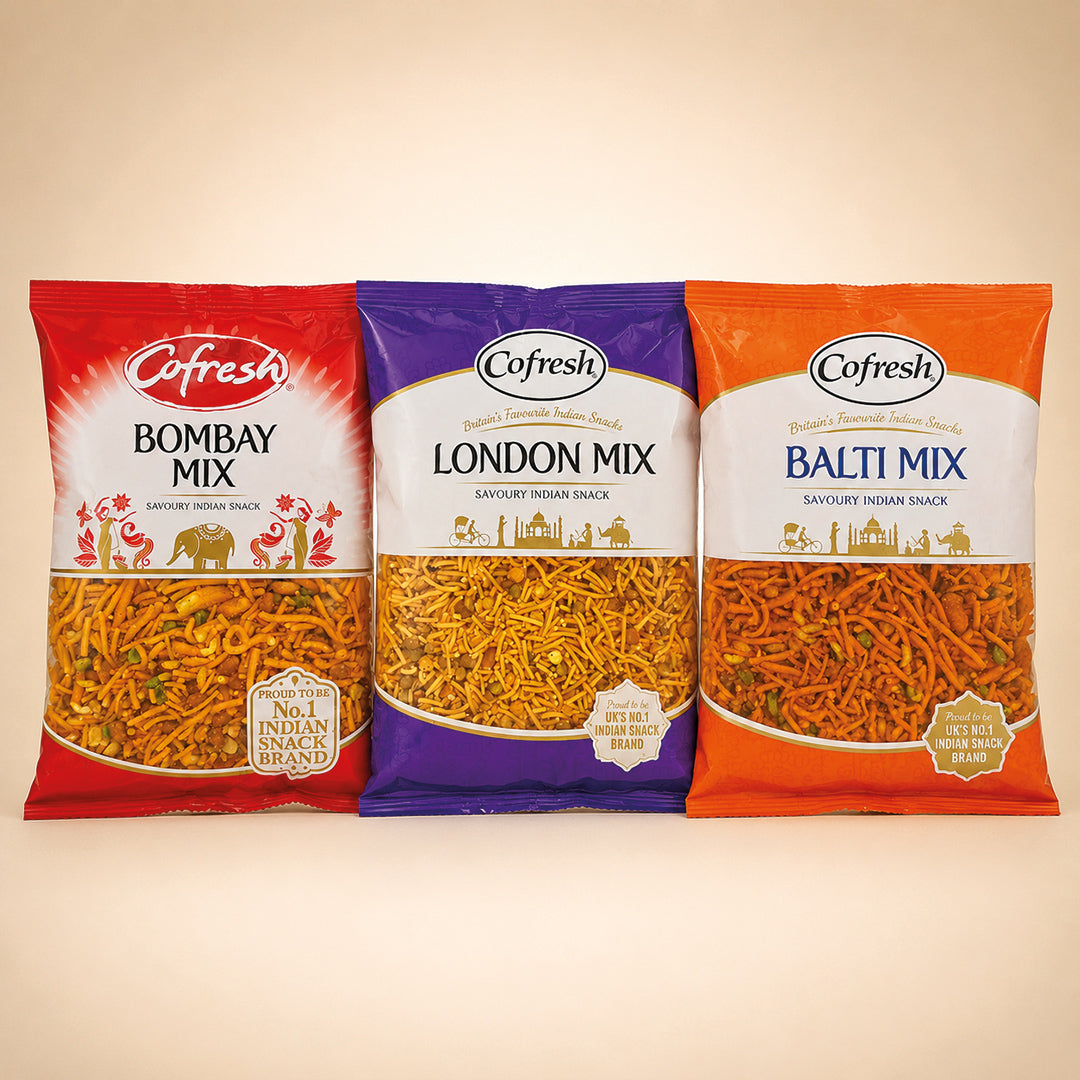 Cofresh Indian Selection Pack | Bombay Mix, Balti Mix & London Mix
