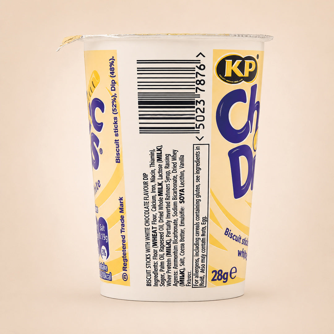 KP Choc Dips White Chocolate 28g, Case of 12