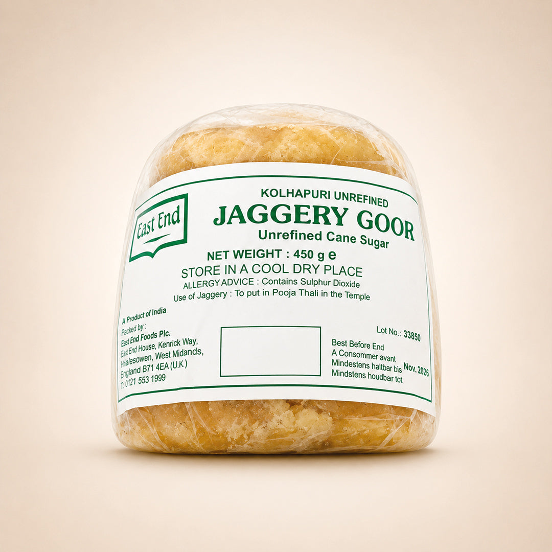 East End Jaggery Goor Unrefined Cane Sugar 450g