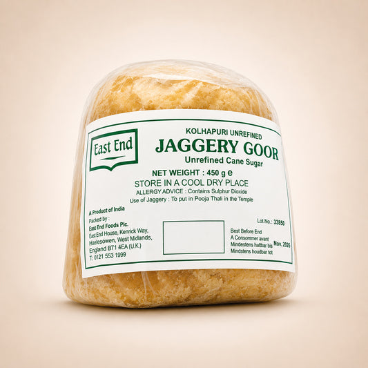 East End Jaggery Goor Unrefined Cane Sugar 450g