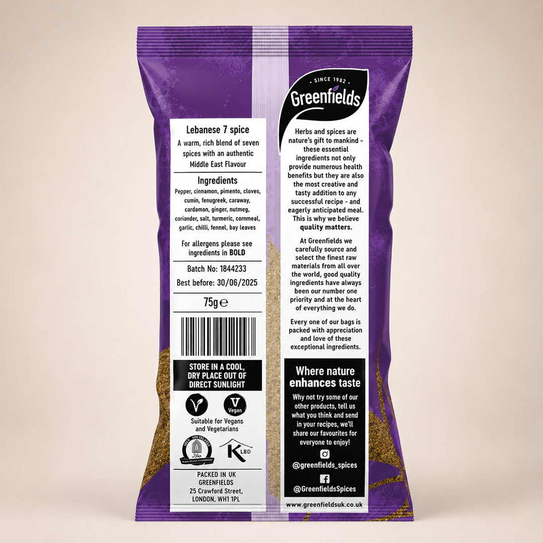 Greenfields Lebanese 7 Spice 75g