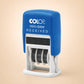 COLOP S160/L1 RECEIVED Mini Dater Stamp | Blue/Red 2 Colour | 105241