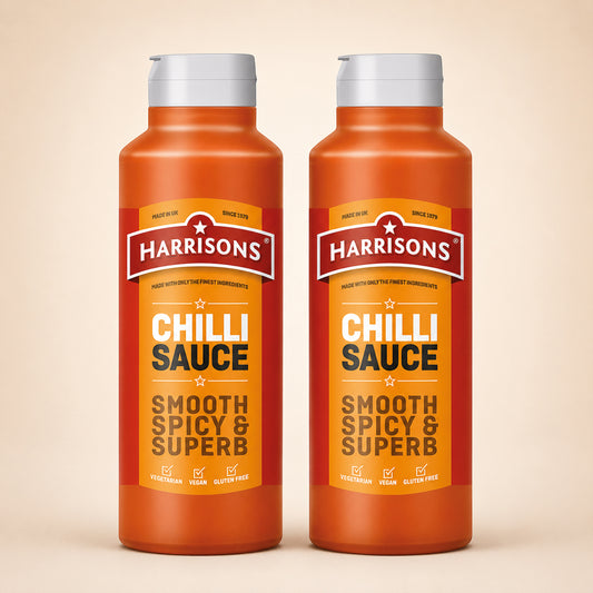 Harrison Chilli Sauce 2 x 1 Litre Bottles | Vegan Hot Chilli Sauce