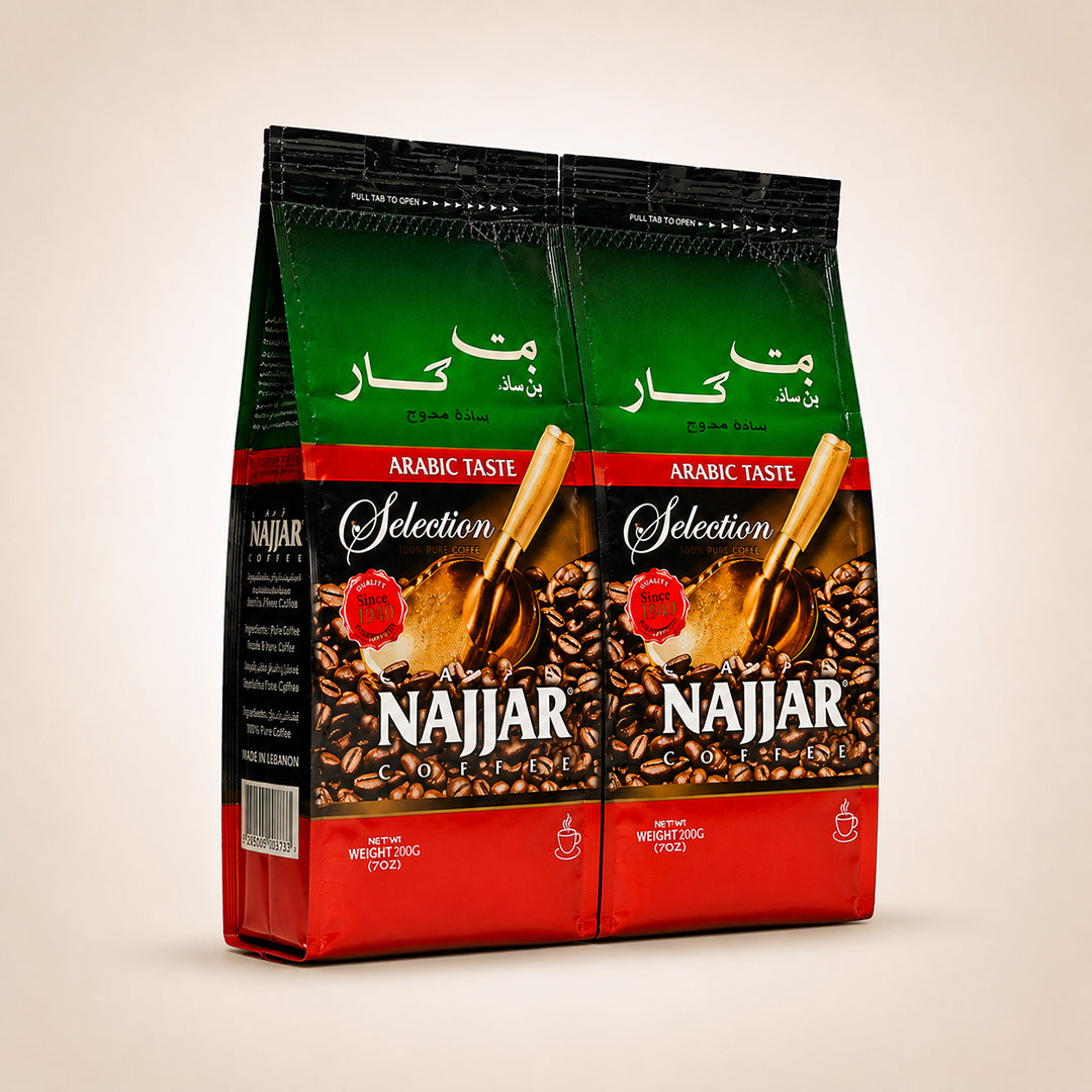Najjar Arabica Coffee with Ground Cardamom 200g (2 Pack)