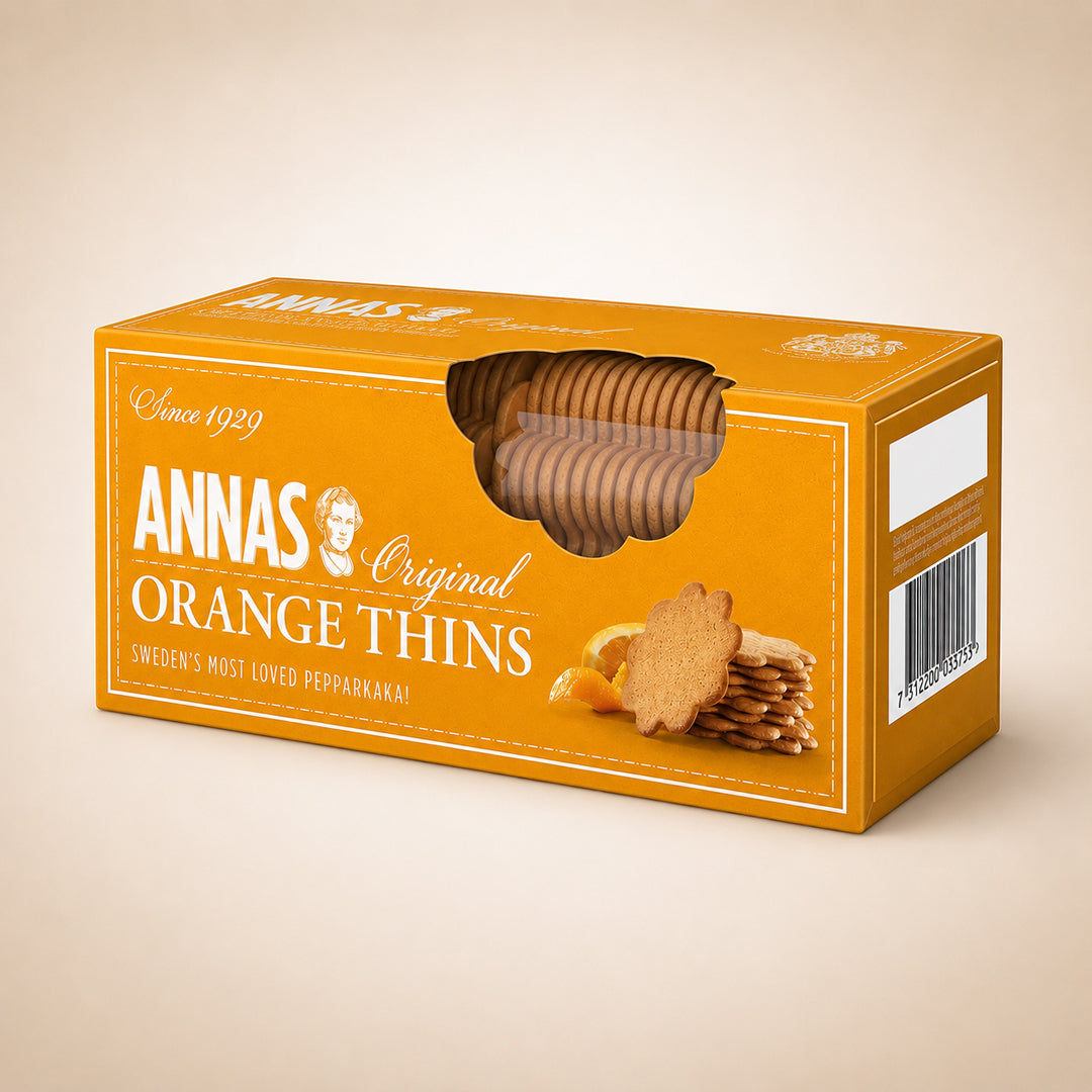 Annas Original Orange Thins 150 g (Pack of 4)