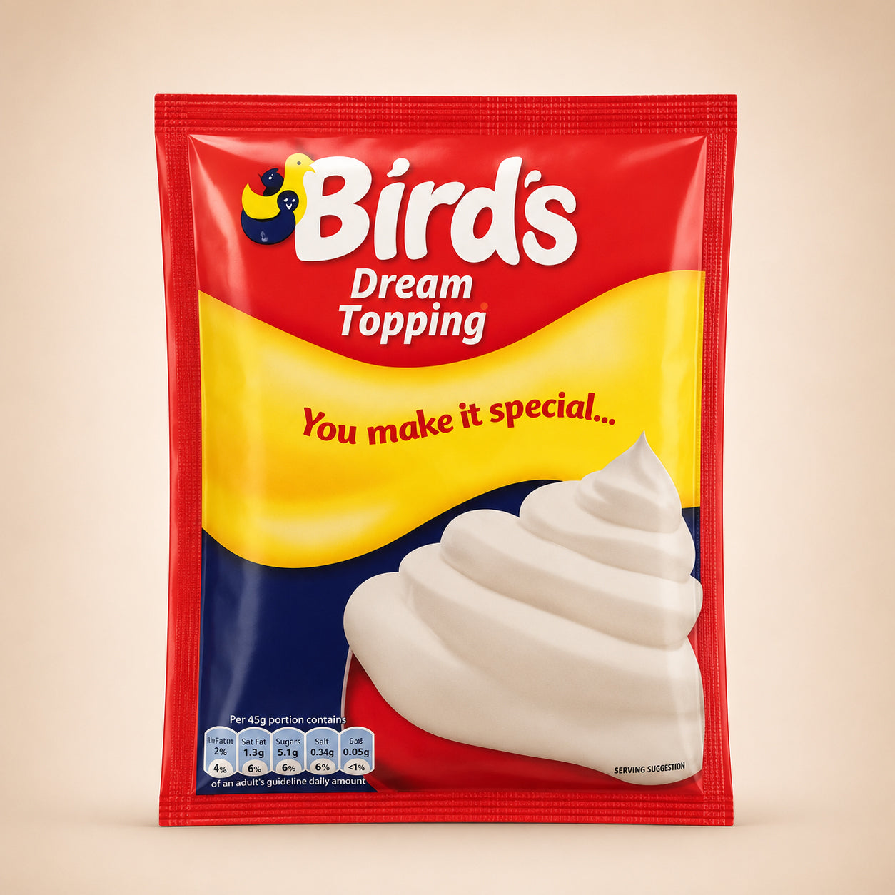 Birds Dream Dessert Topping 18 x 36gm (Pack of 6)