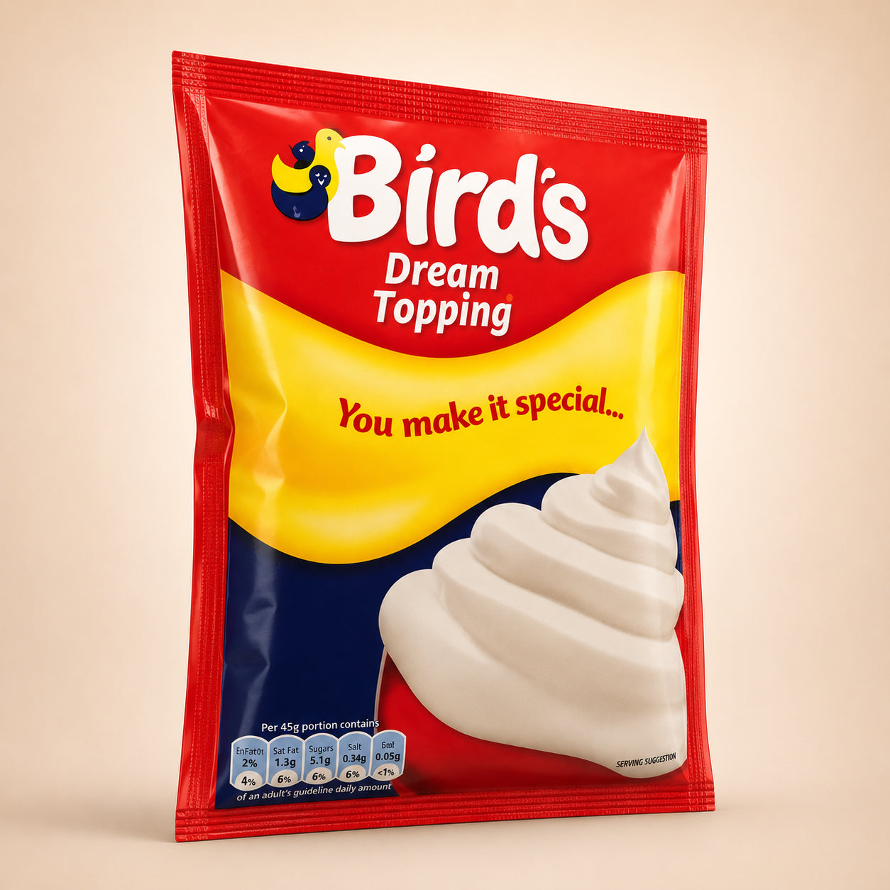 Birds Dream Dessert Topping 18 x 36gm (Pack of 6)