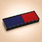 COLOP E/12/2 Blue/Red Replacement Pads - Pack of 2 | 107147 | Two Colour Ink Pads (Blue & Red) to Fit COLOP S120/WD