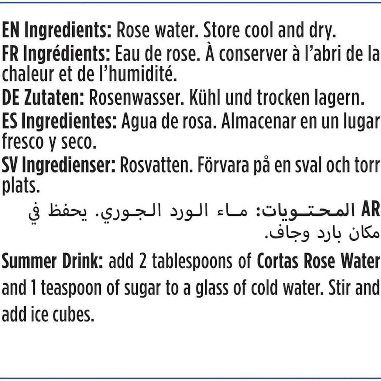 CORTAS Rose Water