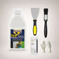 Paint Remover Bundle with Bartoline TX10 Paint Stripper/Varnish Stripper (500ml), Paint Scraper Tool, Harris Dust Sheet, MK Paintbrush & Gloves
