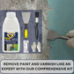 Paint Remover Bundle with Bartoline TX10 Paint Stripper/Varnish Stripper (500ml), Paint Scraper Tool, Harris Dust Sheet, MK Paintbrush & Gloves