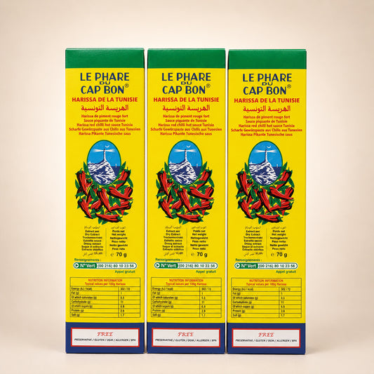 HARISSA 70g TUBE FROM TUNISIA - 3 TUBES