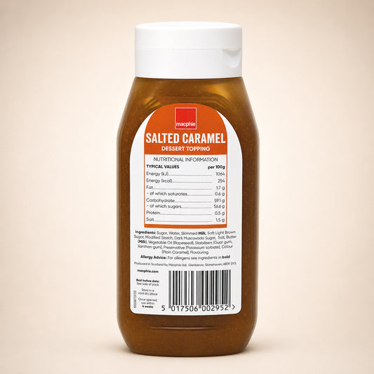Macphie - OTT Salted Caramel Dessert Topping Sauce 500g