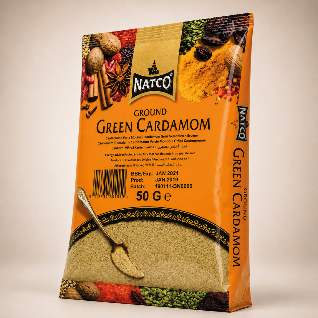 Natco Cardamom Green Ground 50g