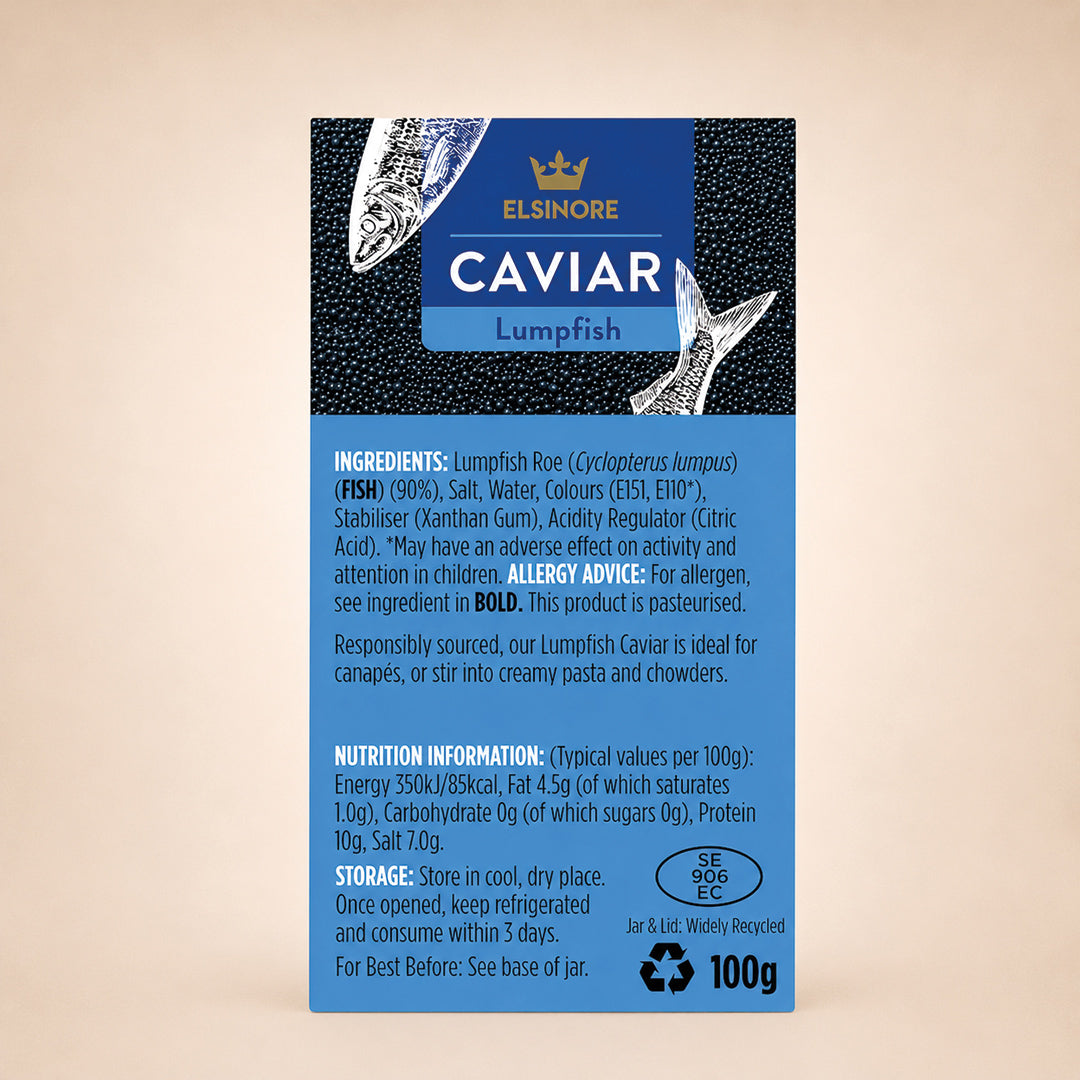ELSINORE Ambient Lumpfish Caviar 100g (Pack of 6)