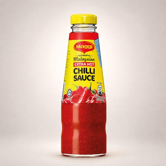 Maggi Authentic Malaysian Extra Hot Chilli Sauce 320g (Pack of 6)