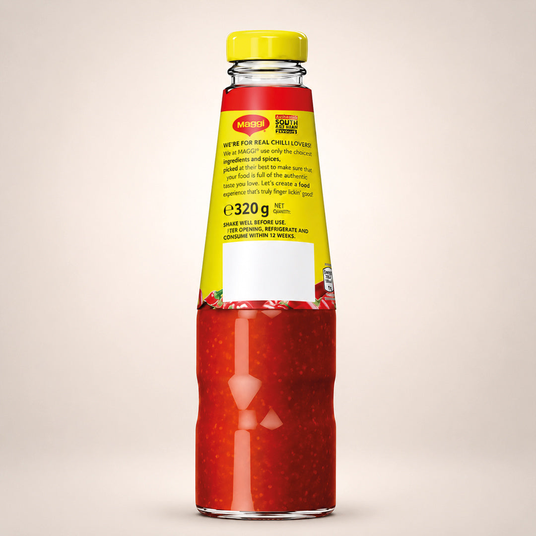 Maggi Authentic Malaysian Extra Hot Chilli Sauce 320g (Pack of 6)