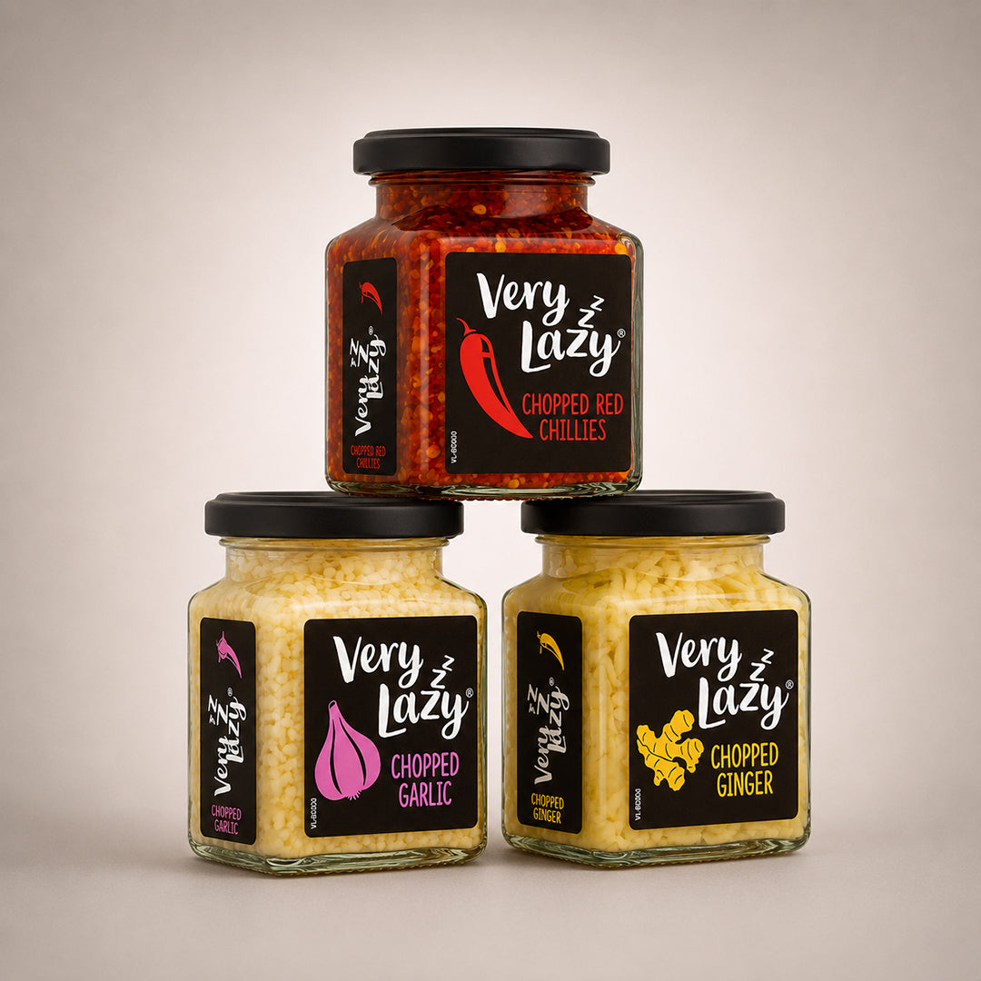 Very Lazy Pack | Chopped Red Chillies, Chopped Garlic, Chopped Ginger