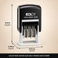 Colop EM37284 S120 Mini Dater Stamp, Black