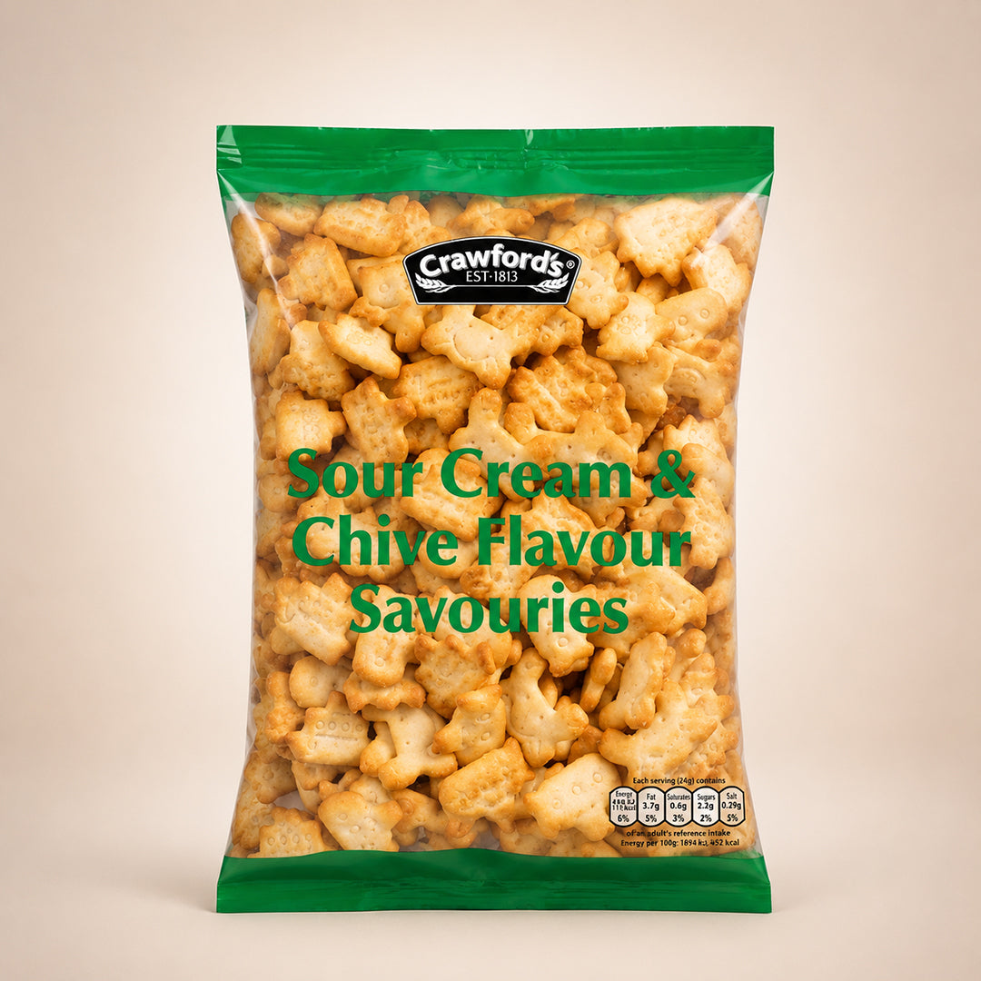 Crawfords Sour Cream & Chive (Pack of 2)