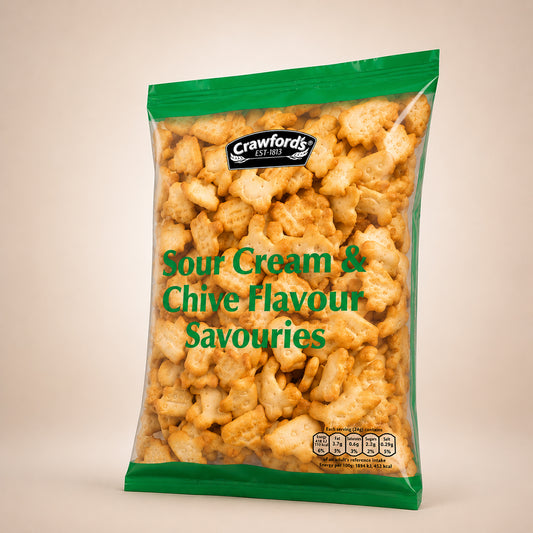 Crawfords Sour Cream & Chive (Pack of 2)