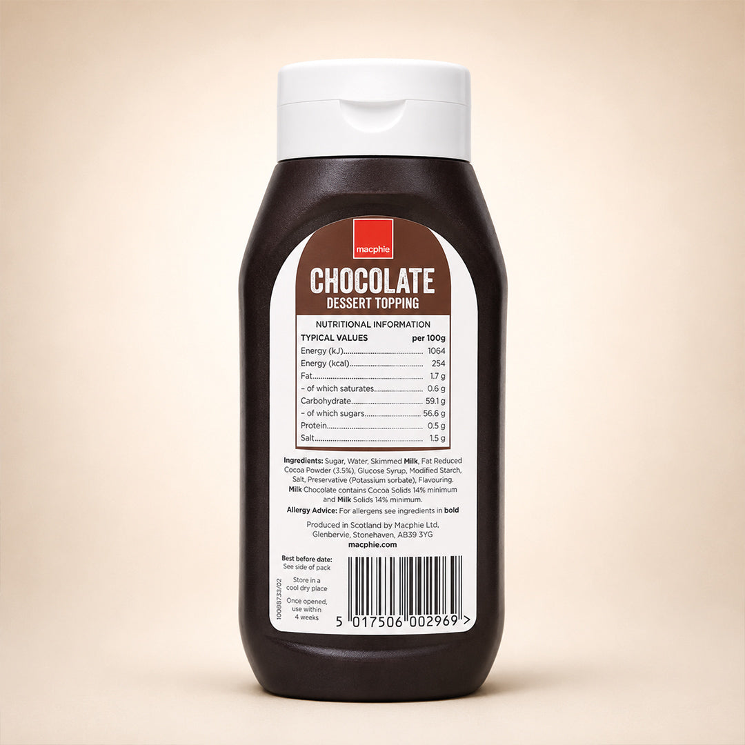 Macphie - OTT Chocolate Dessert Topping Sauce 500g