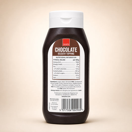 Macphie - OTT Chocolate Dessert Topping Sauce 500g