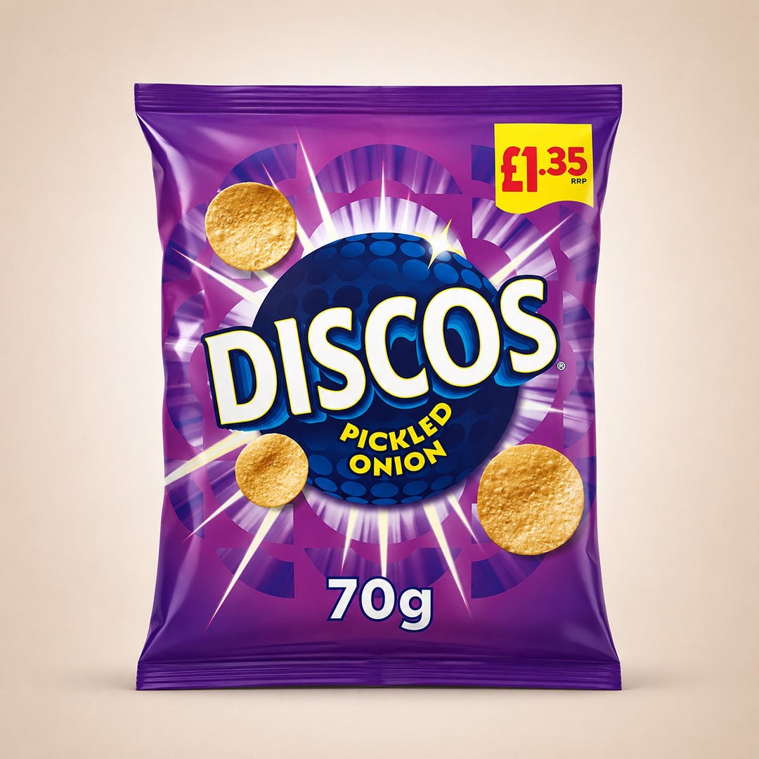 Discos Pickled Onion Crisps 16 x 70g