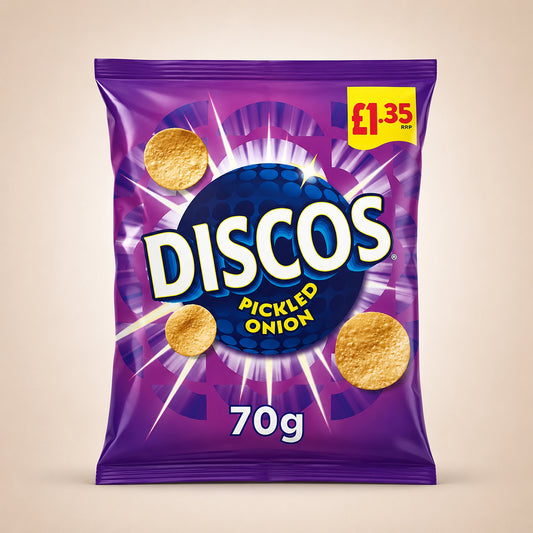 Discos Pickled Onion Crisps 16 x 70g