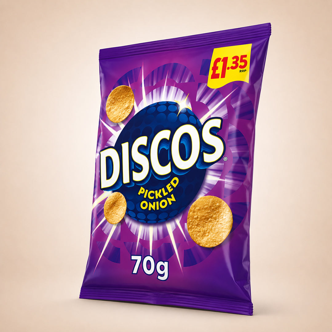 Discos Pickled Onion Crisps 16 x 70g