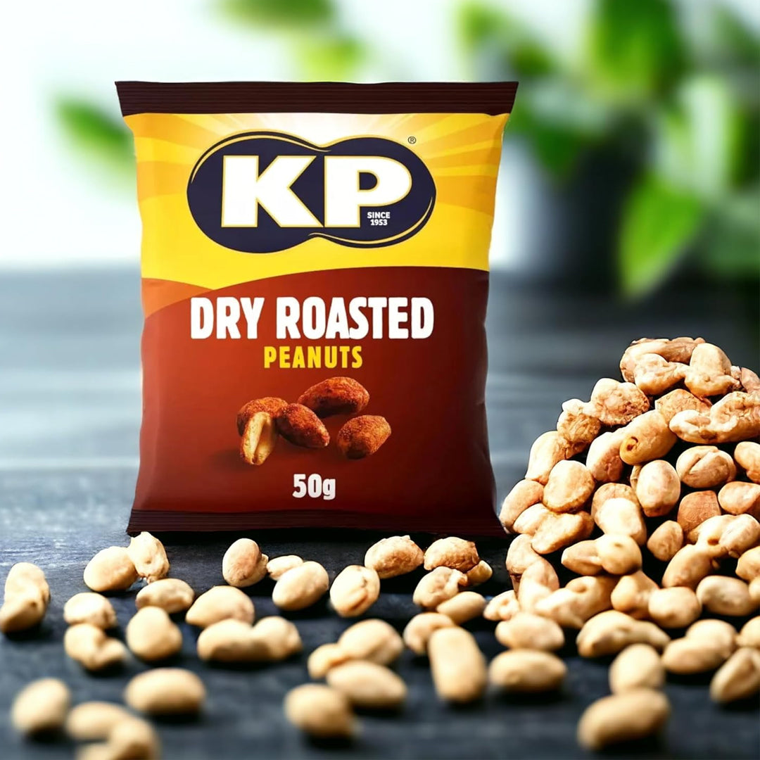 KP Pub Nuts 2 Pack Mix - Original Salted Peanuts and Dry Roasted Peanuts (21 Packs of Each)